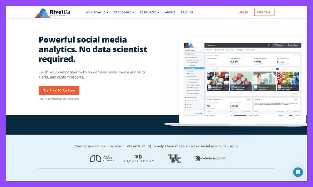 rivaliq homepage