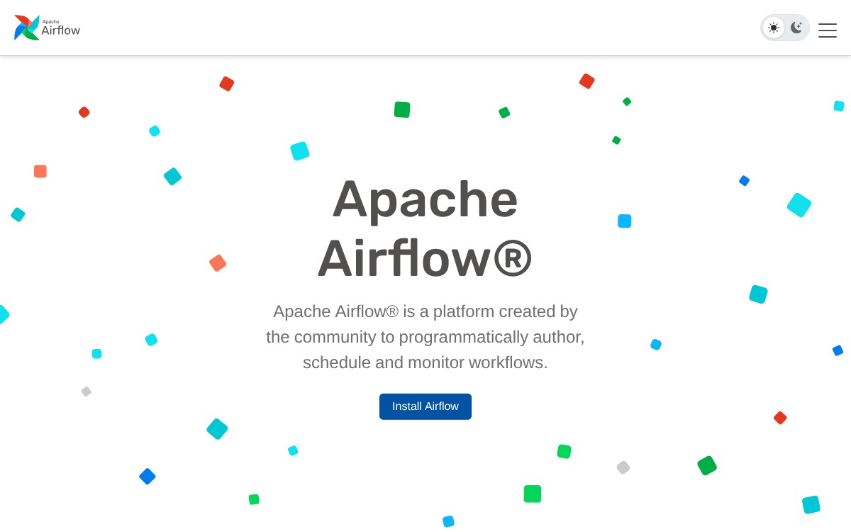 Apache Airflow homepage