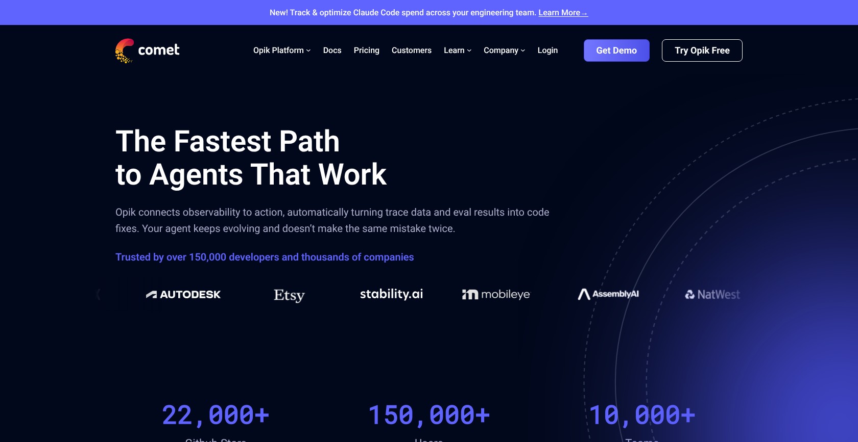 Comet homepage