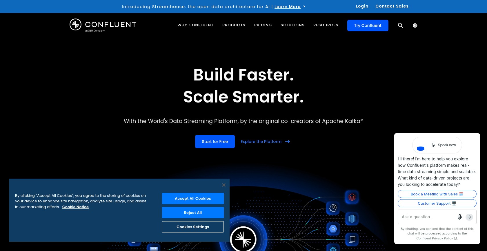 Confluent homepage