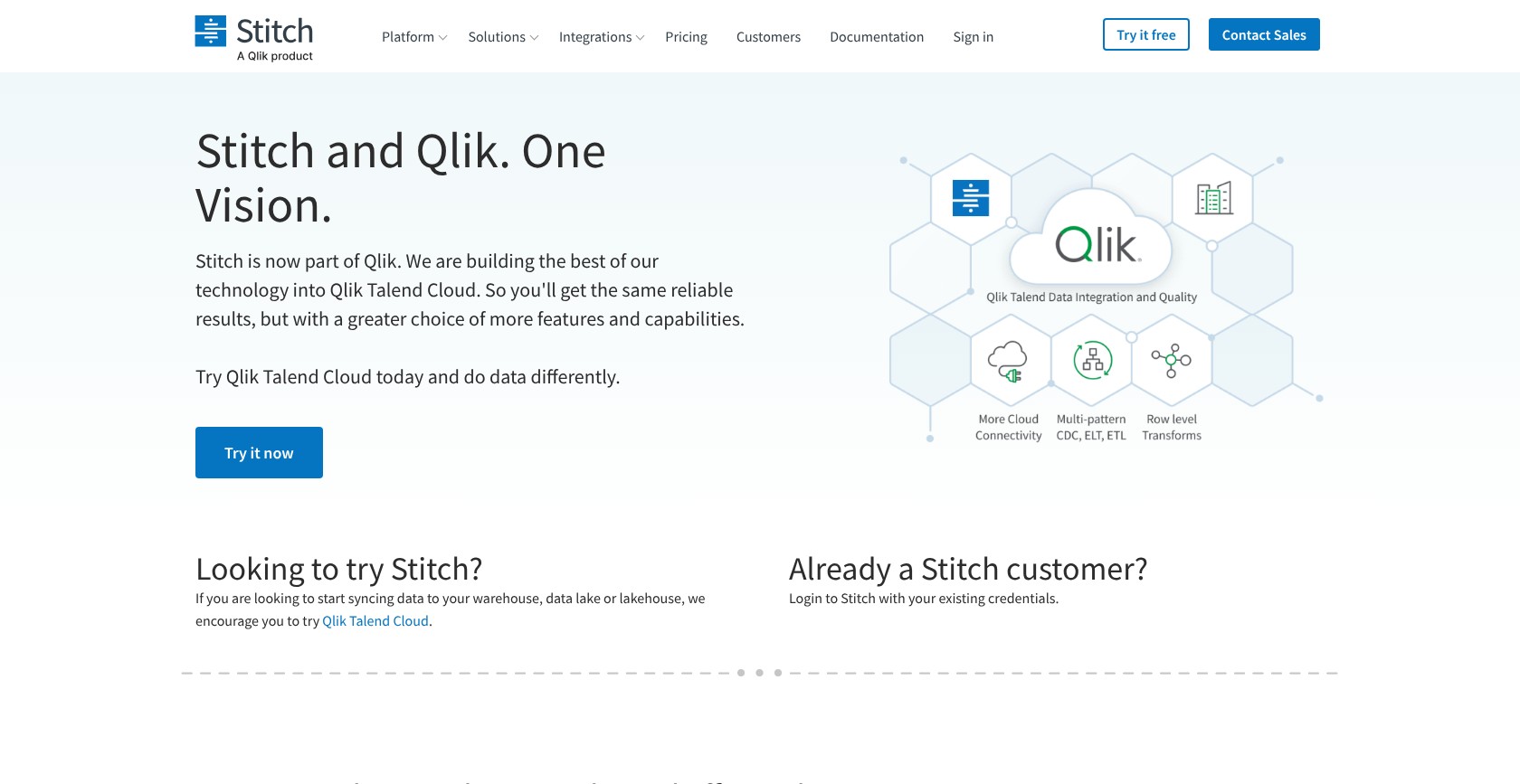 Stitch homepage