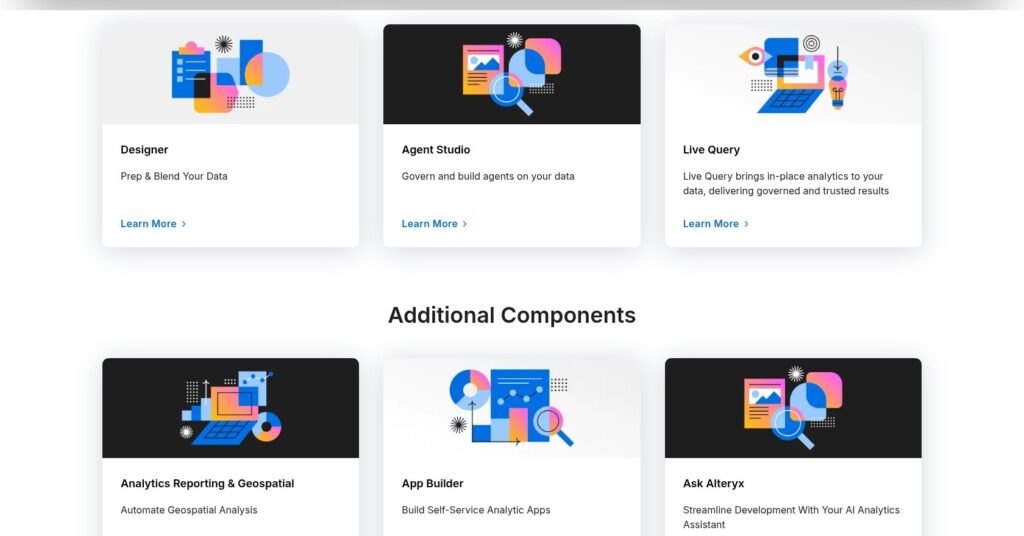 Alteryx One products page, October 2026