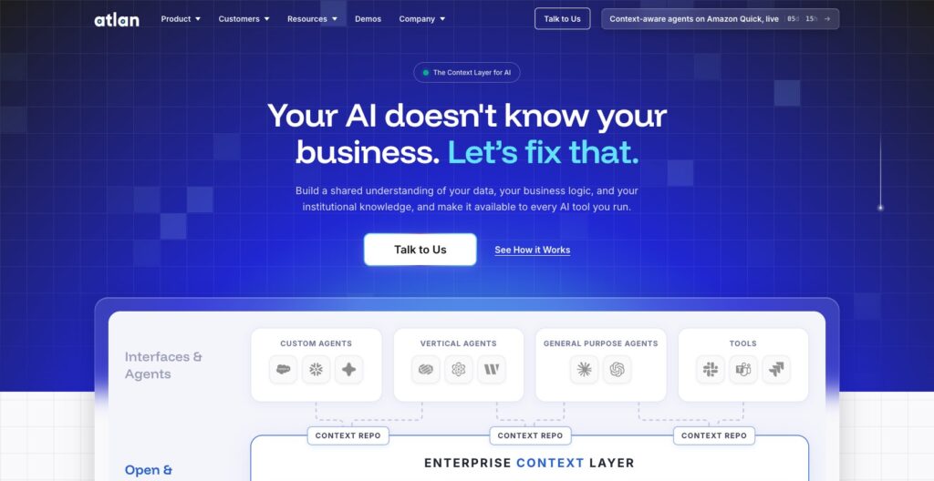 Atlan homepage