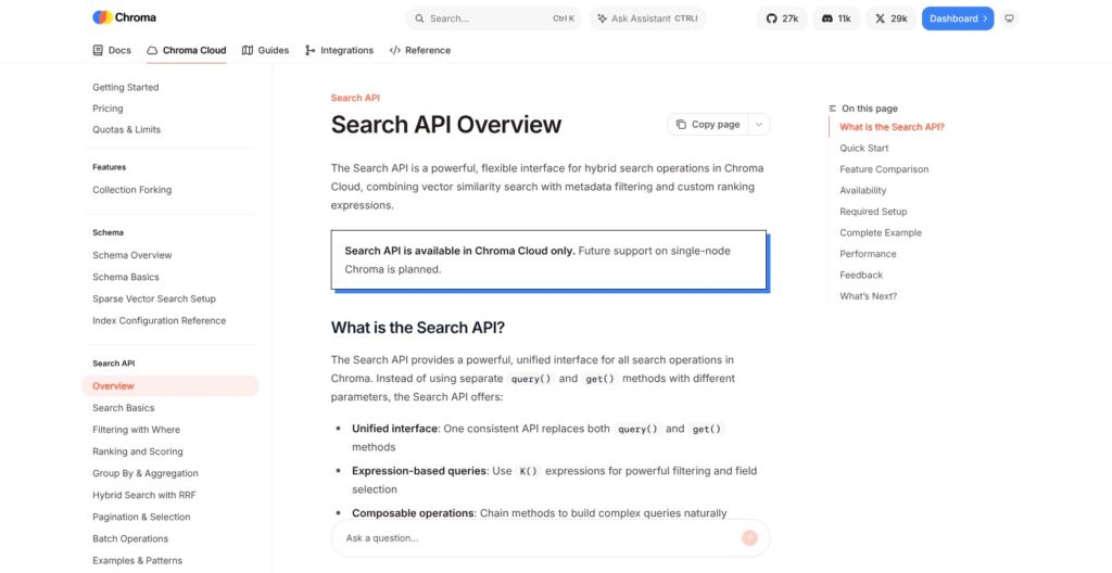 Chroma search page, October 2026