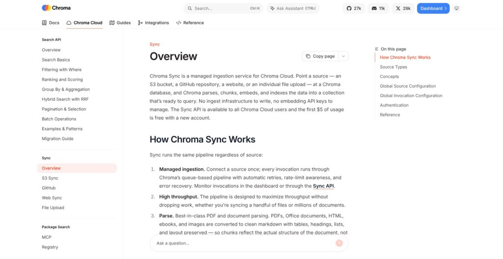Chroma sync page, October 2026