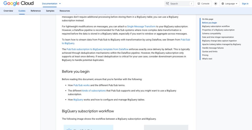 Google Pub/Sub BigQuery subscriptions guide, October 2026