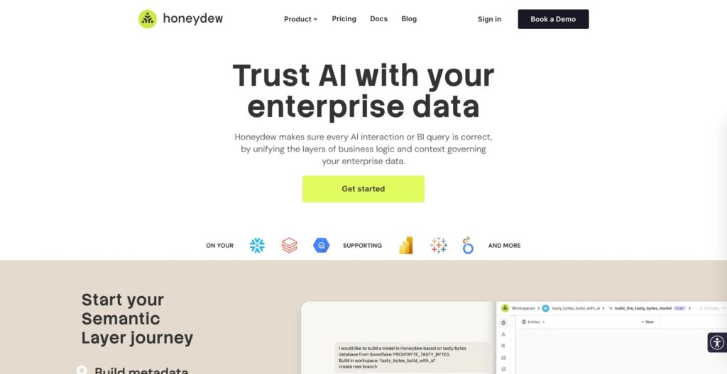 Honeydew home page, October 2026