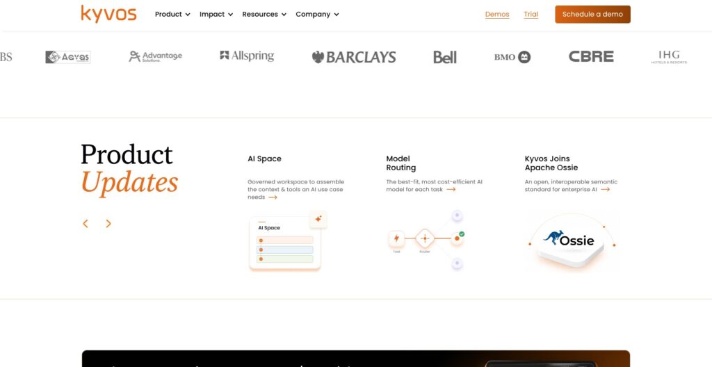 Kyvos homepage, October 2026