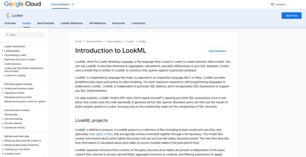 Introduction to LookML documentation, October 2026