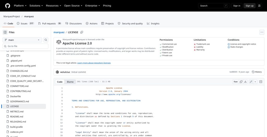 Marquez open-source license, October 2026
