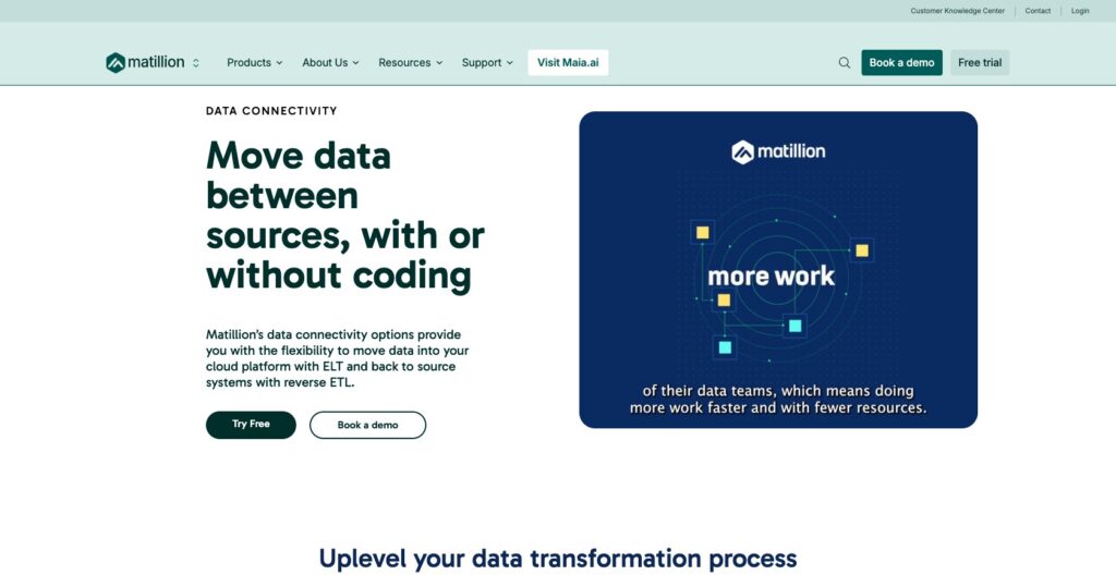 Matillion Connect product page, October 2026