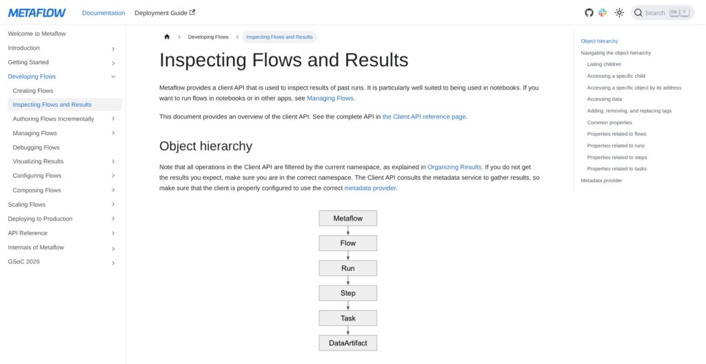 Metaflow Client API guide, October 2026