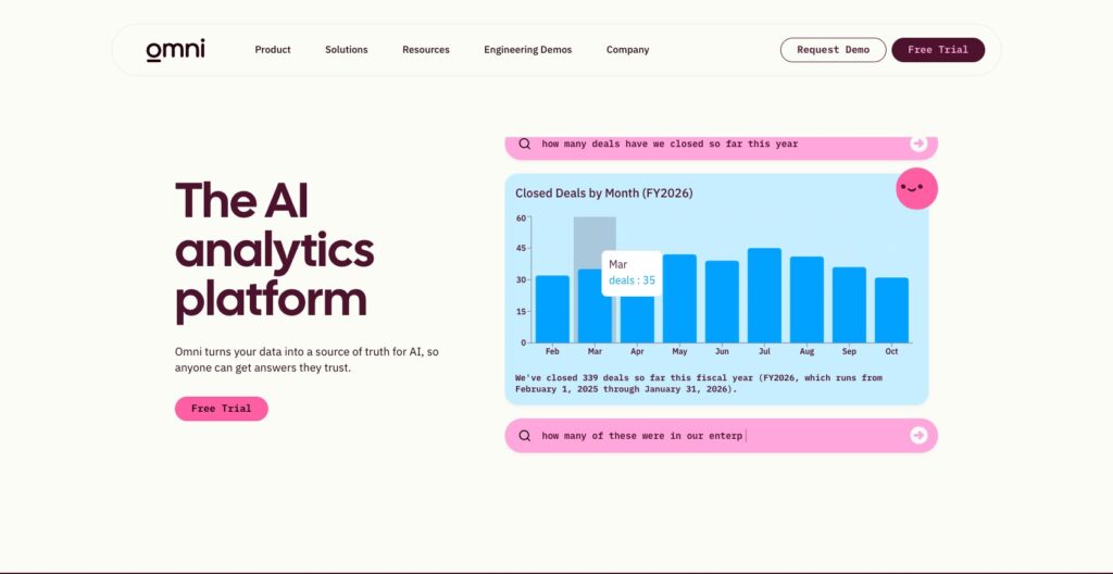 Omni homepage, October 2026