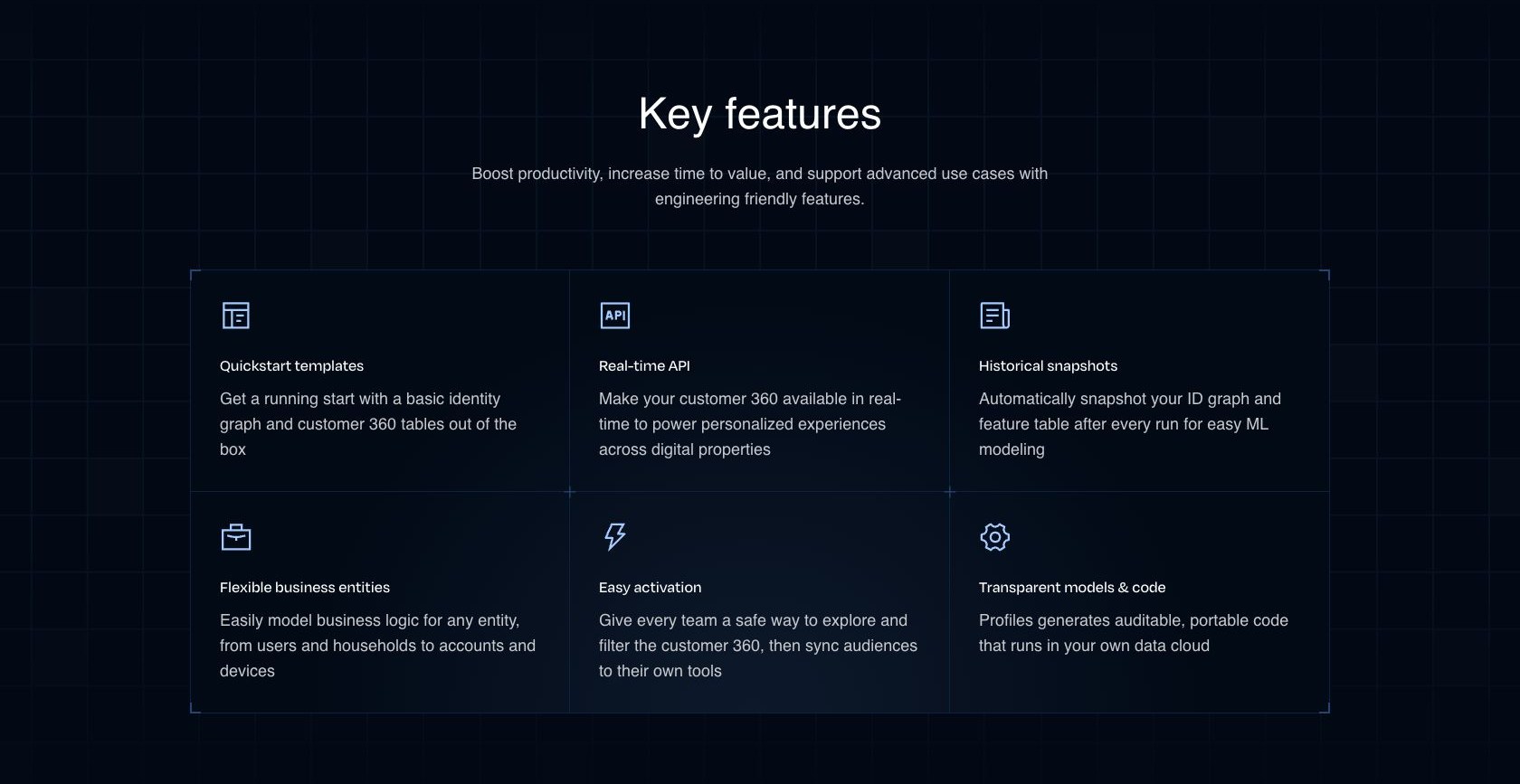 RudderStack Profiles key features, October 2026
