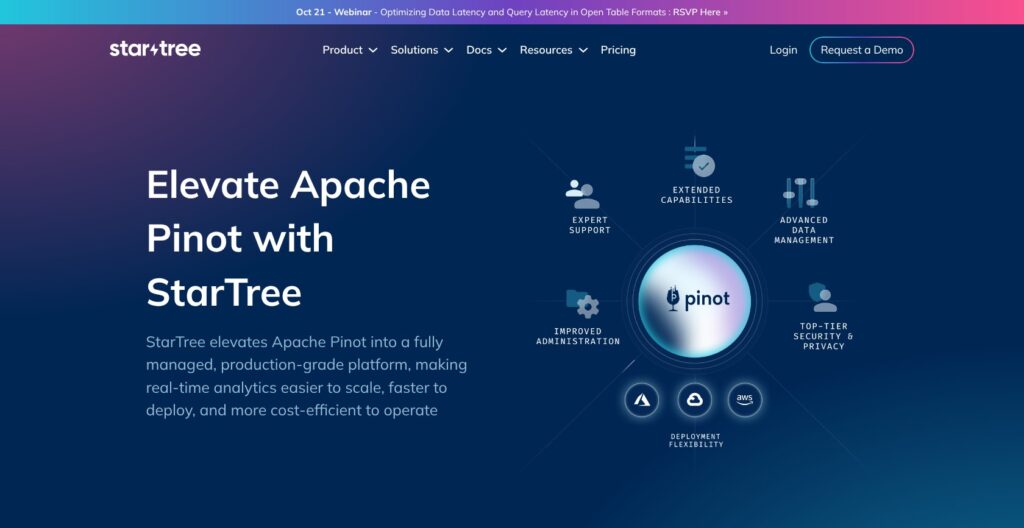 StarTree Cloud product page, October 2026