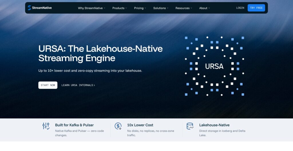 StreamNative Ursa engine page, October 2026