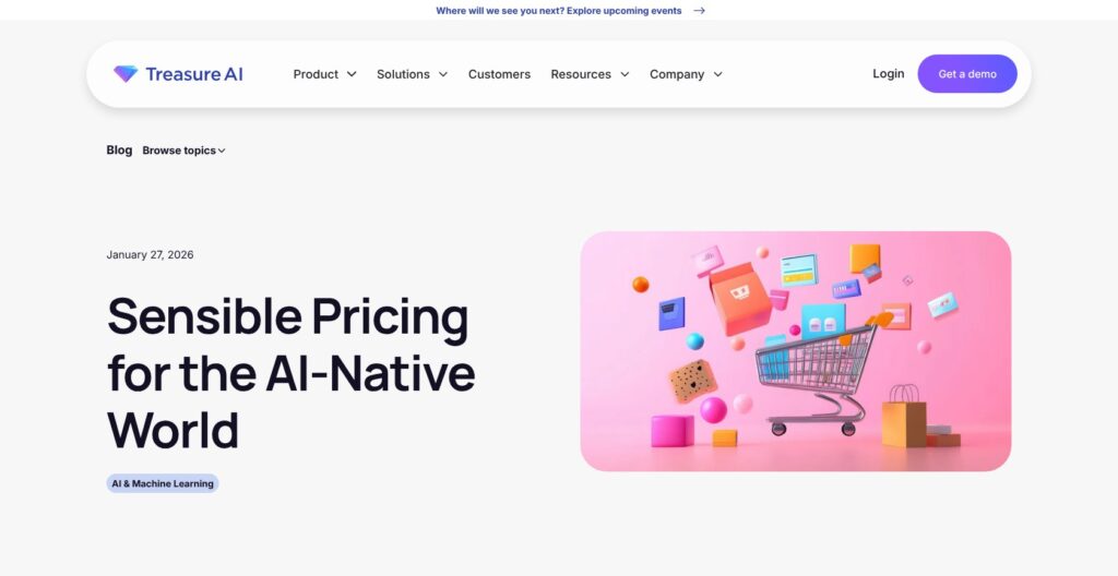 Treasure AI pricing model explainer, October 2026