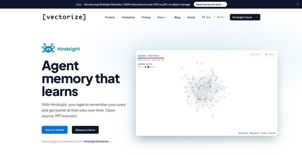 Vectorize homepage, October 2026