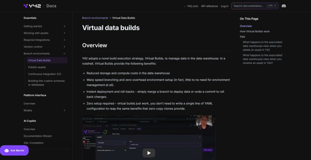 Y42 virtual data builds guide, October 2026