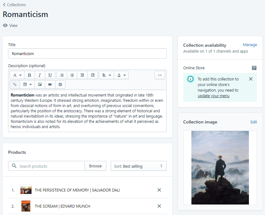 Shopify Dashboard