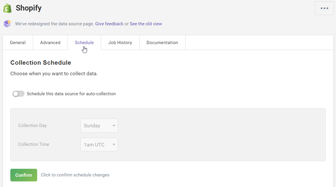 Schedule Shopify ETL